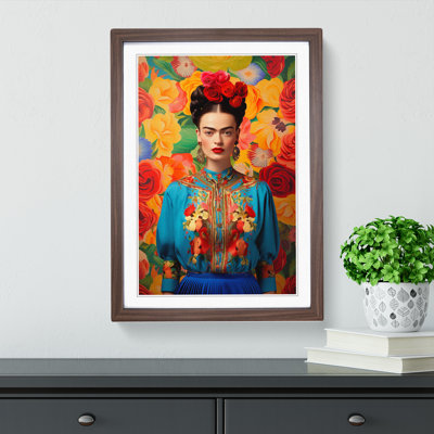 Frida Kahlo Colour Field - Framed Print
