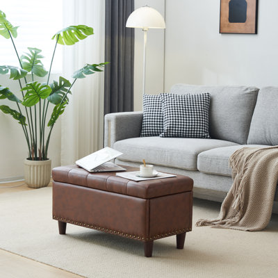 Repose-pieds en cuir Gagny
