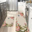 Ensemble de 2 tapis de cuisine pivoines et papillons-641045226