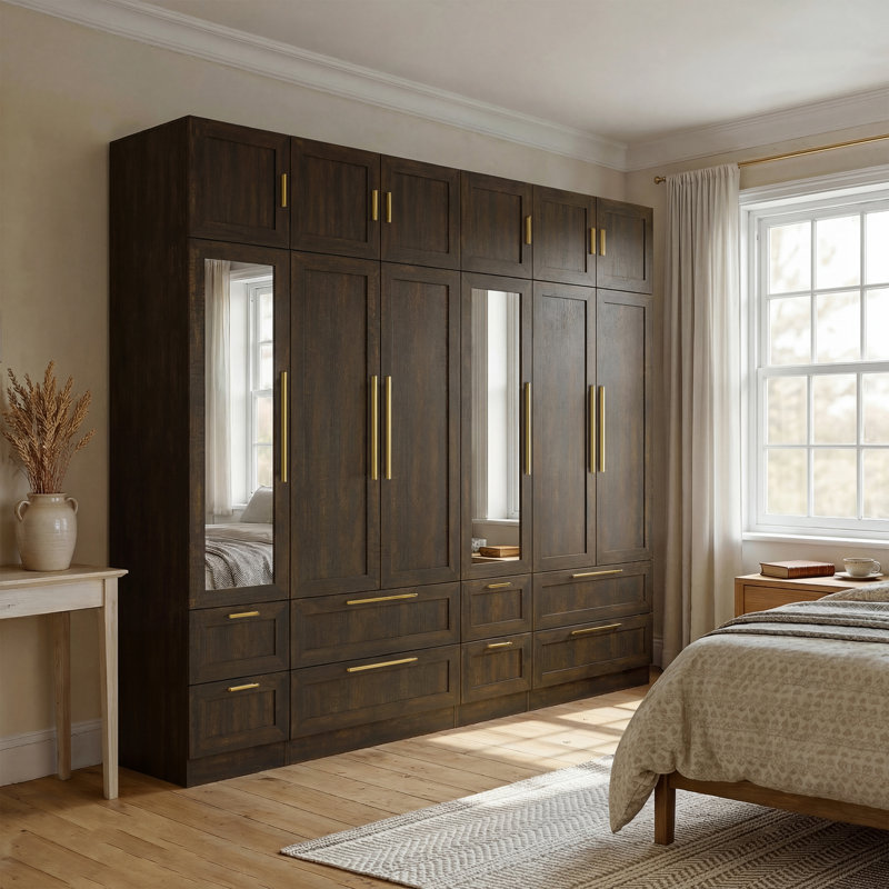 Grande armoire l 94,4 po, Brun