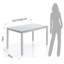 Dafne Glass Top Metal Base Dining Table-38094824