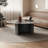 Simple round marble coffee table living room-104725316