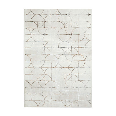 Creation area rug Machine Woven Rectangle Beige