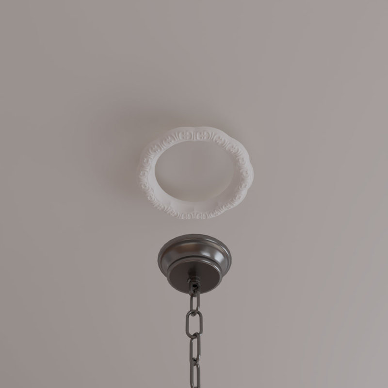 Swindon 10'' H x 10'' W x 1.625'' D Urethane Ceiling Medallion