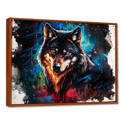 Forest Wolf In Watercolor - Wolf Wall Art