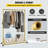 Zarmeen 47.2'' Rolling Industrial Pipe Clothing Rack