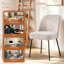 Linen Upholstered Dining Chair Spring Soft Padded with 12cm Thick Seat Cushion-1109514505