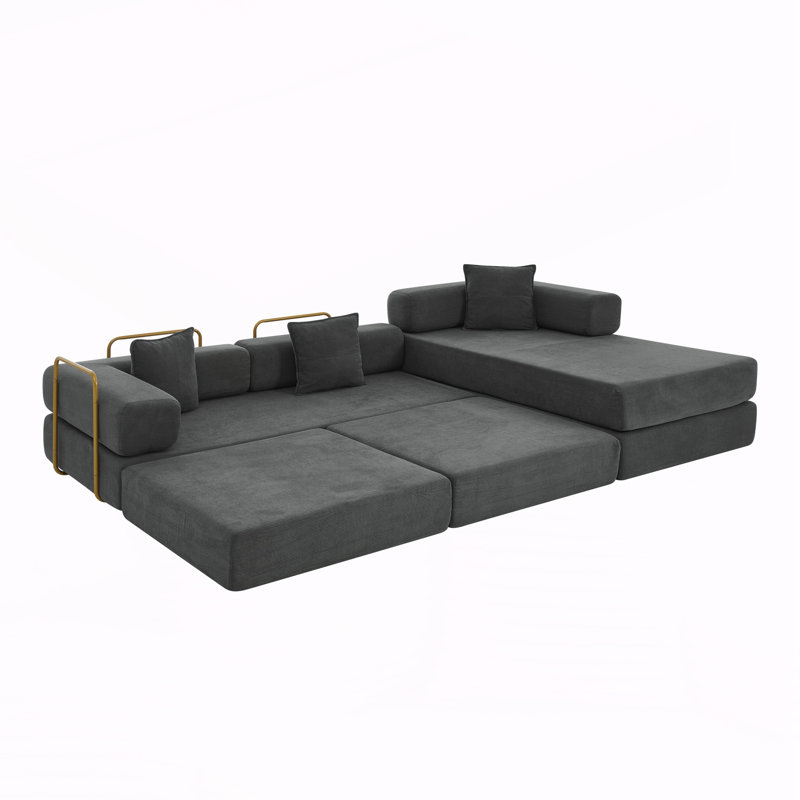 Canapé modulaire modulaire, Gris