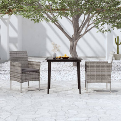 Square 2 - Person 31.5" Long Dining Set with Cushions by Red Barrel Studio