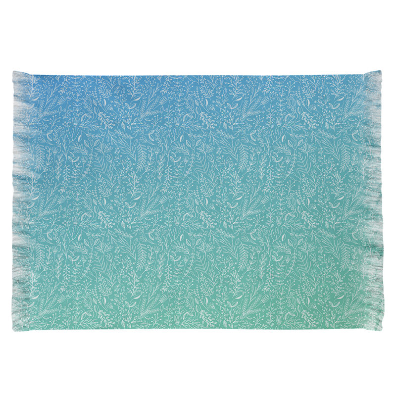 Tapis bleu/vert floral dégradé ditsy Mcguigan, Oui
