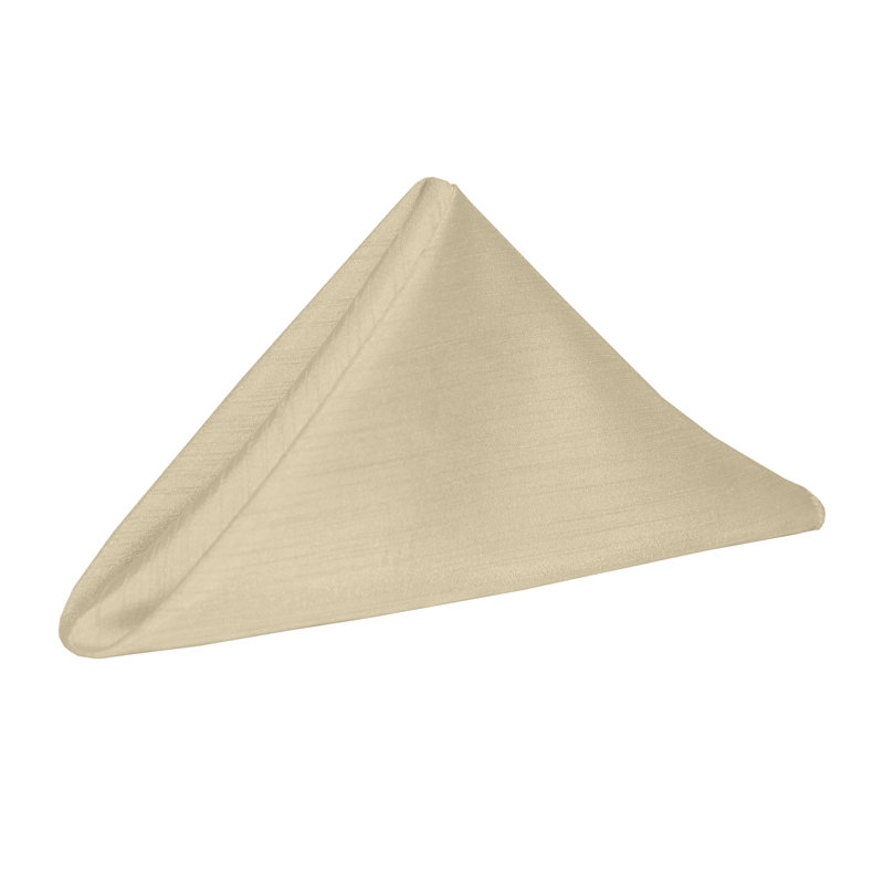 Yulia Silk Square Napkin, Tan, 20" x 20"