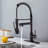 Kitchen Faucet With Pull Down Sprayer, Touch On Single Handle 2- Function Stainless Steel Spring Neck, Single Hole Installation-121210051