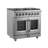 Forno Massimo 36" 5.36 Cubic Feet Dual Fuel Freestanding Convection Range