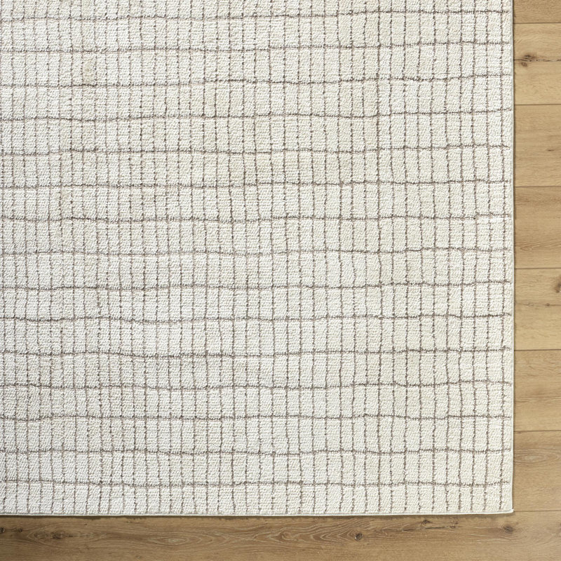 Tapis ivoire à poils longs Our PNW Home x Livabliss Boho Scandi, Rectangle 9 pi 2 po x 11 pi 11,7 po