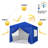 96'' W x 96'' D Steel Party Tent-95725850