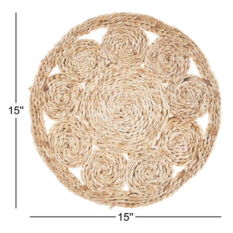 Corso Natural Jute Geometric Round Placemat