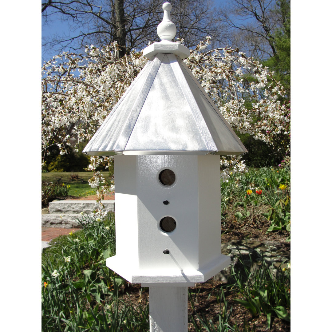 Jaxsone 26'' H x 15'' W x 15'' D Post Birdhouse Gracie Oaks 