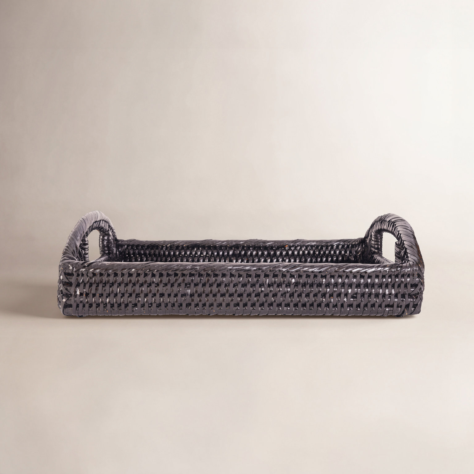 Panya Decorative Tray, Tudor Black