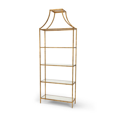 Lisa Kahn 5-Tier Etagere Bookcase 96"H X 36"W