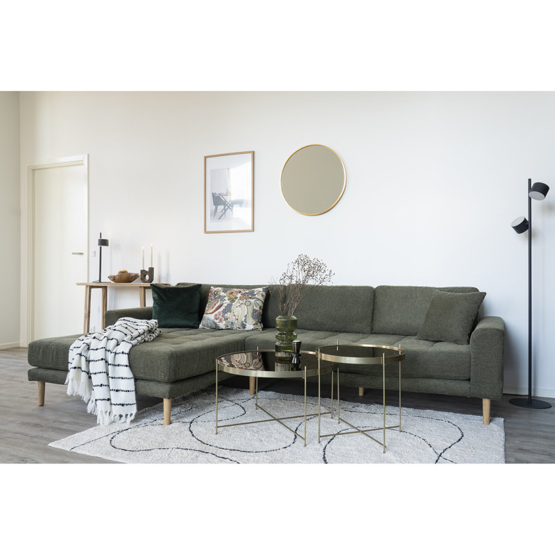 Isadore Metal Wall Mirror, Brass , 80cm H x 80cm W