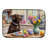 Decorating Easter Chocolate Labrador Retriever Dish Drying Mat