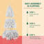Arbre de Noël blanc non éclairé-1596830127