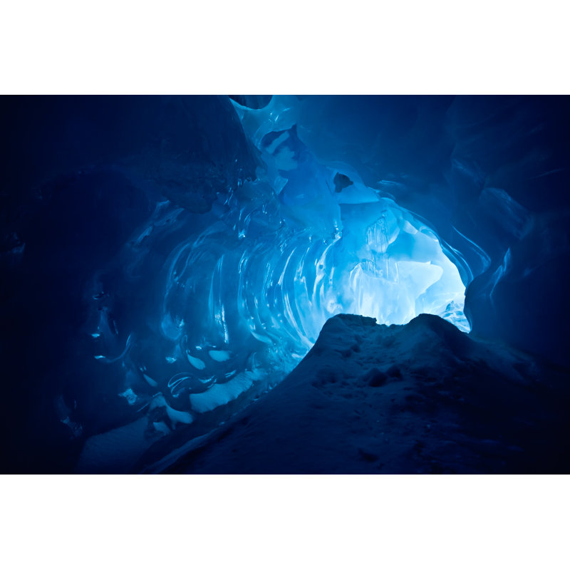 Ice Cave - Photographie sur toile tendue, H 8 po x l 12 po