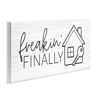 Plaque murale Freakin 'Enfin pendaison de crémaillère, design par Lux + Me Designs