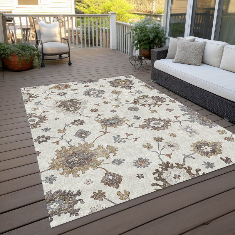  Malchow Non-Slip Indoor Outdoor Door Mat, Rectangle 2'6" x 3'10"