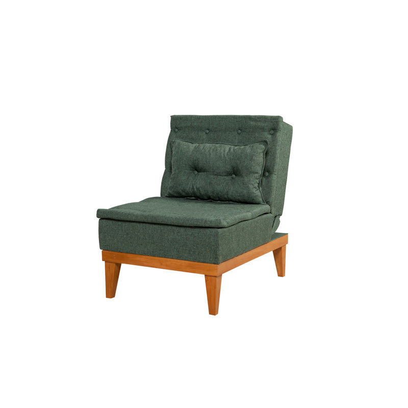 Fauteuil demi-tonneau l 23,62 po Cabrera, Vert