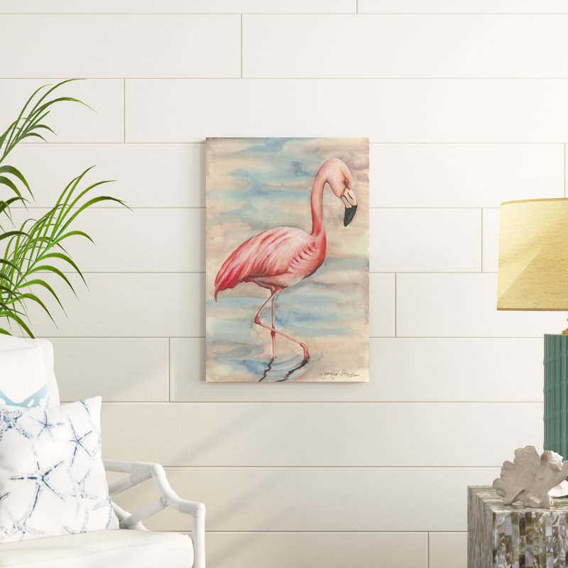 Flamant rose I, H 30 po x l 20 po x P 1,25 po
