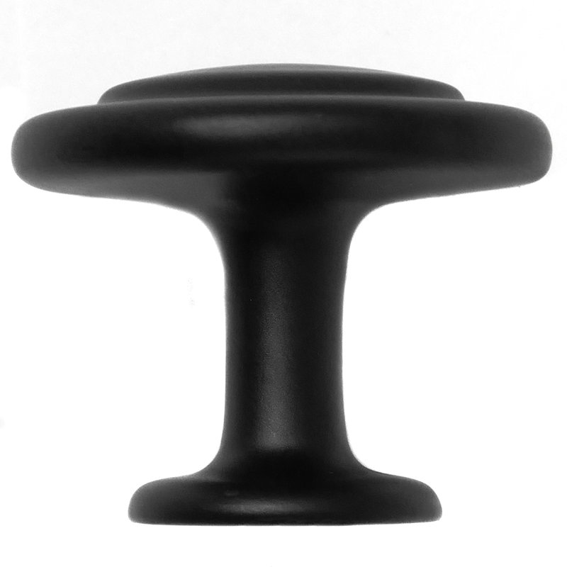 Poignée ronde 11/8 po de diamètre, Noir mat