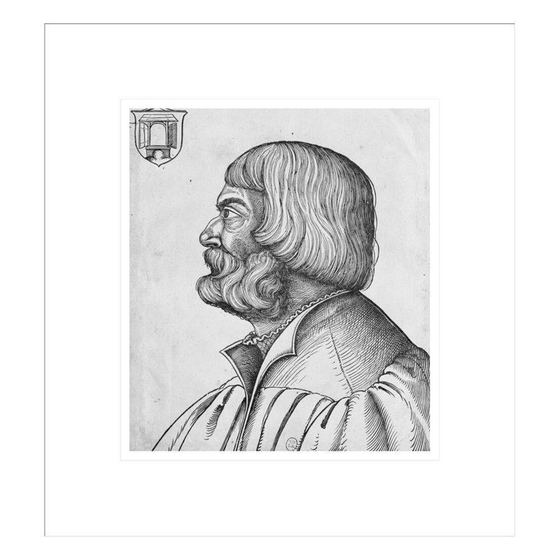 Autoportrait par Albrecht Dürer - Impression sur toile, H 14,88 po x l 13,75 po
