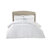 5 Piece Microfiber Ruffled Comforter Set White