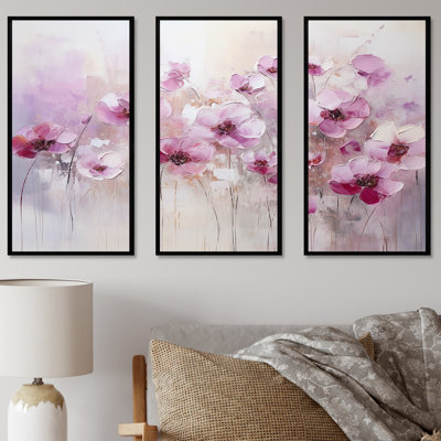 Ensemble d'art mural Fuschia