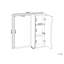 PALMAS 60mm W 60mm H Wall Mounted Required Medicine Cabinet Mirror 2