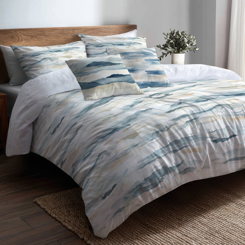 Ensemble de housse de couette Coastal, Housse de couette grand + 4 pièces supplémentair