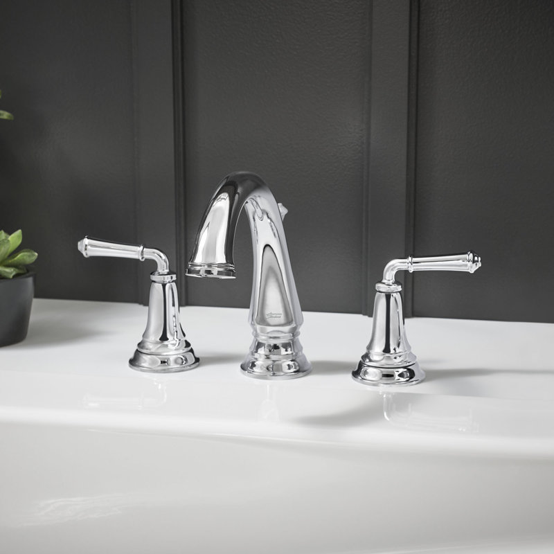 Delancey 2 Handle Deck Roman Tub Faucet, Polished Chrome, Without Shower