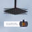 Ceiling Mount Complete Shower Faucet With Pressure Balancing Rough-In Valve