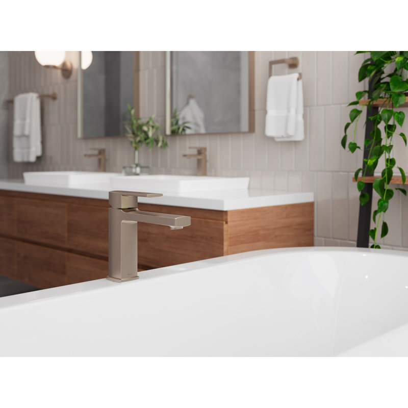 Deckard Single Handle Deck Mounted Tub Spout, Brushed Nickel