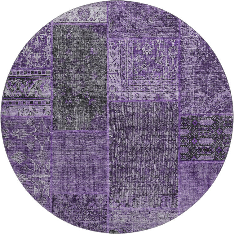 Premium Machine Washable Prisco Eggplant Rug