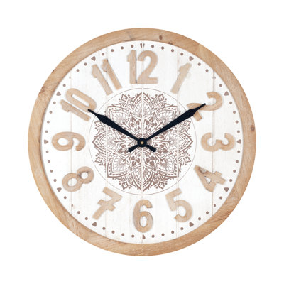 Craton Solid Wood Wall Clock