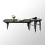 Table basse en bois massif de luxe minimaliste