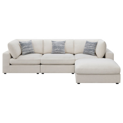 Artzt 4-piece Upholstered Modular Sectional Sofa Beige