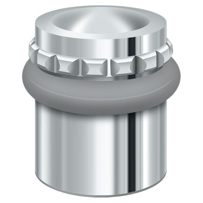 Capuchon de plancher universel rond 1 5/8 po Deltana UFBP4505U26, laiton massif et chrome poli, Chrome poli
