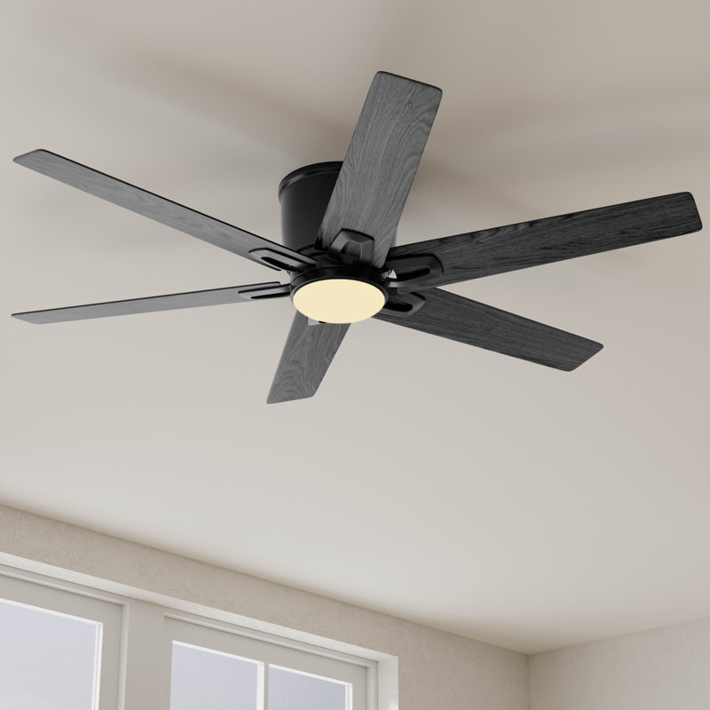 54'' Ceiling Fan with LED Lights, Matte Black