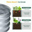 Lit de jardin surélevé galvanisé argent-108830267