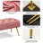 Italee Modern Versatile Tufted Velvet  Bench with Gold Metal Legs,  Upholstered Footstool-75188465
