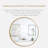 16 Inch Round Mirror Wall Mounted Bathroom, Leather Patterned Frame Decoration