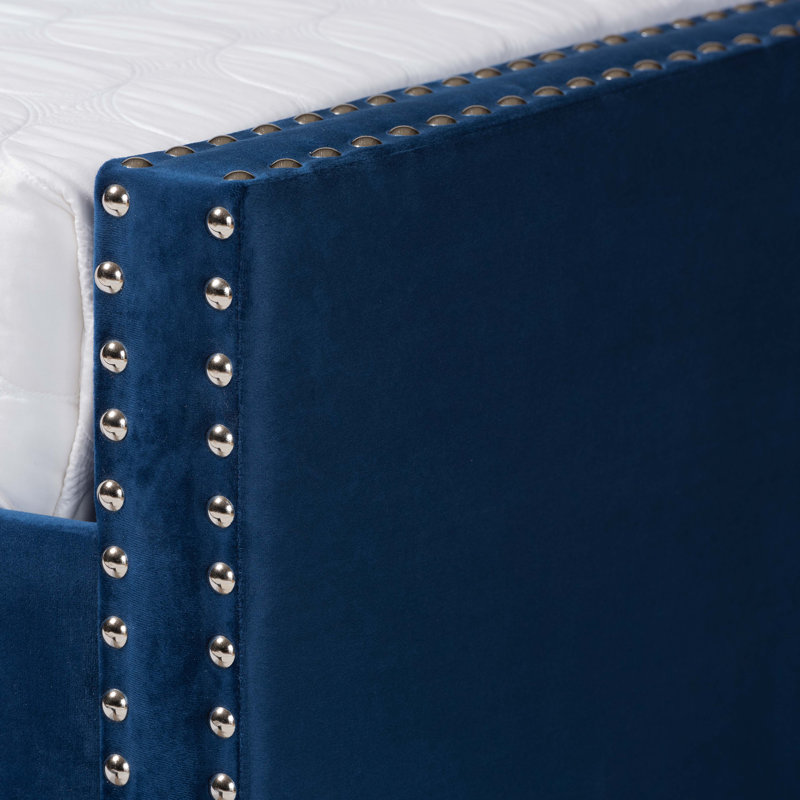Kylah Upholstered Daybed, Full, Blue